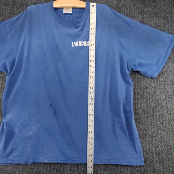 Vintage Nike Just Do It Graphic Swoosh Distressed T Shirt Double Sided Size XXL - Picture 4 of 14